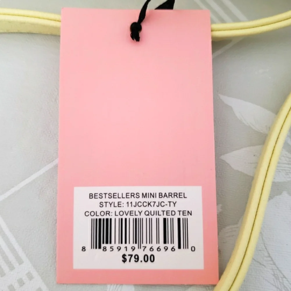 Juicy Couture Bestsellers Yellow Mini Barrel Crossbody Bag NWT
